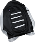 Parts Unlimited Ribbed Seat Cover - Black/White - Ski-Doo Ski-101-337