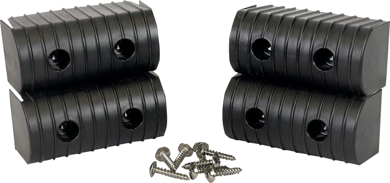 CALIBER BunkWrap Endcap - 2"x4" - Black - 4 Pack 23051-BK