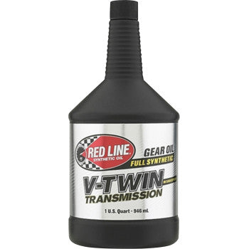 RED LINE SYNTHETIC OIL V-Twin Transmission Oil with Shockproof - 1 US quart 42804