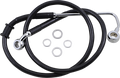 DRAG SPECIALTIES Brake Line - +6" - Black - '15-'17 Softail 618302-6BLK