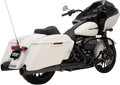 DRAG SPECIALTIES 4" Slip-On Mufflers for FL - Black/Black H00972