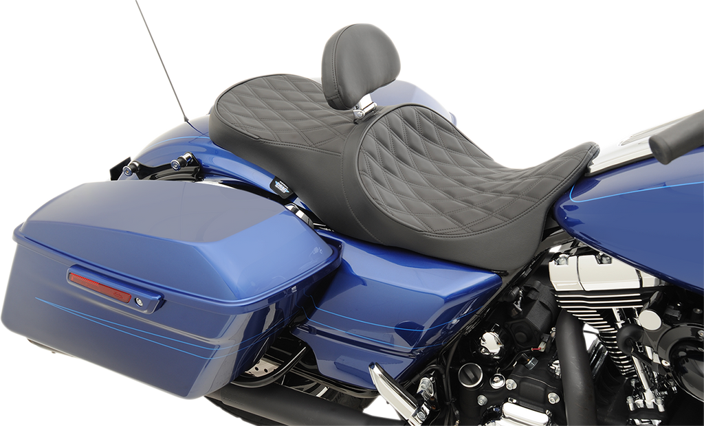 DRAG SPECIALTIES Low Forward Touring Seat - Diamond - FL '08-'22 0801-1011
