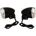 DRAG SPECIALTIES Turn Signal - Rear - Clear/Amber - Black 2020-2312