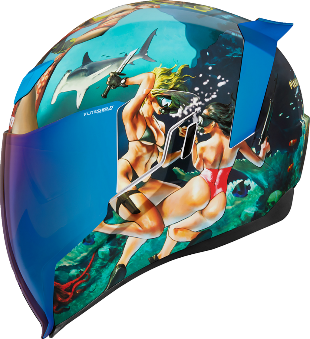 ICON Airflite™ Helmet - Pleasuredome4 - Blue - Medium 0101-15002