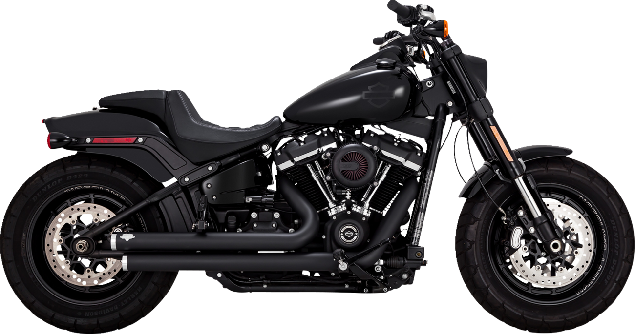 VANCE & HINES Big Shots Staggered Exhaust System - Black 47341