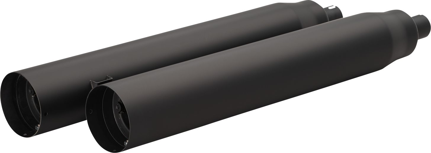 KHROME WERKS 4-1/2" War Hammer Mufflers - Black 202235