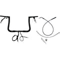 FAT BAGGERS INC. 1-1/4" EZ Install Flat Top Handlebar - 11" - Black 749011-B