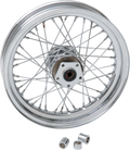 DRAG SPECIALTIES Front Wheel - Dual Disc/ABS - Chrome - 16"x3.00" - '84-'98 FLT 64342N