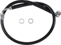 DRAG SPECIALTIES Brake Line - Front (Upper) - Black 618601-BLK