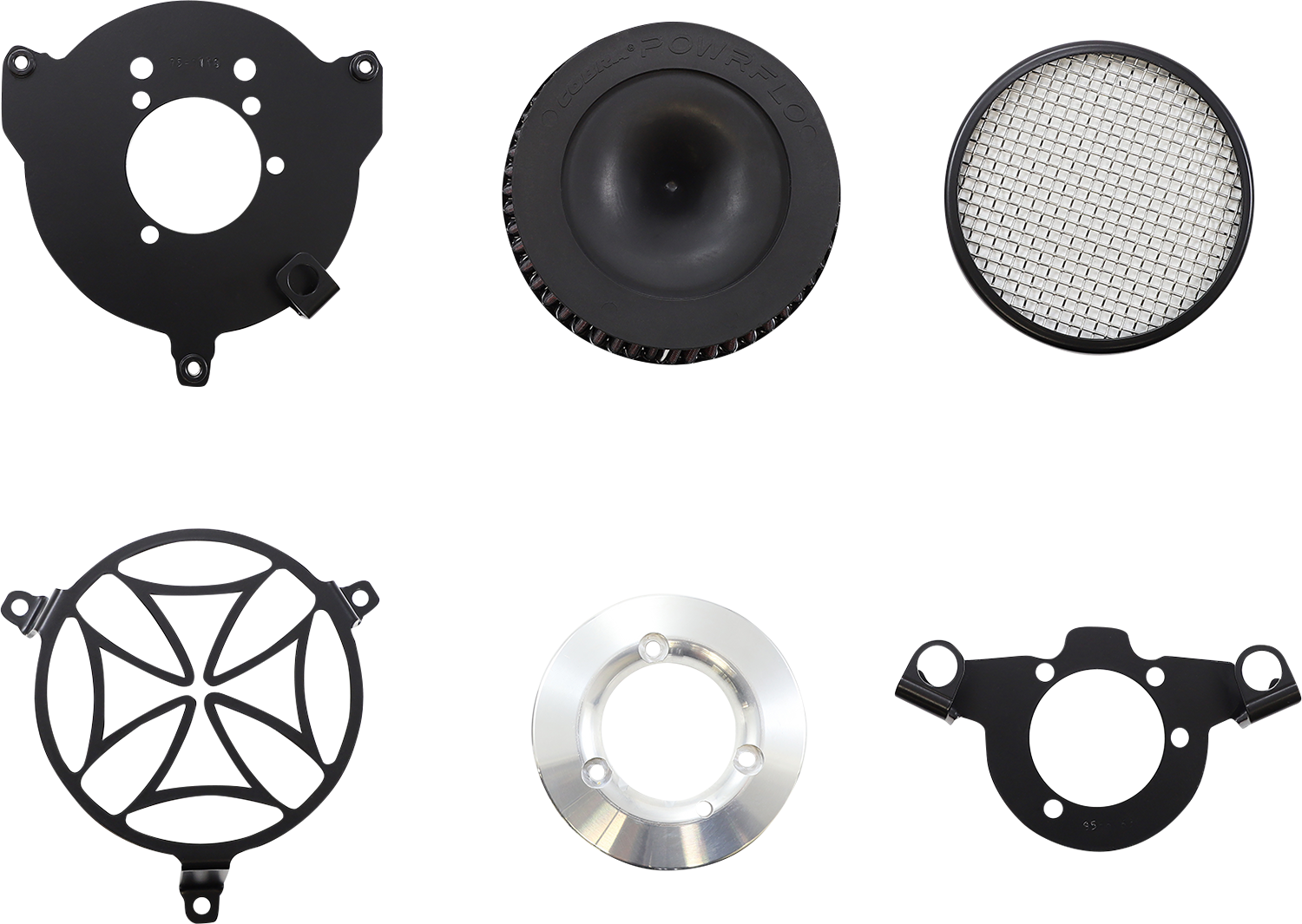 COBRA Air Filter - Cross - XL - Black 606-0103-02B-SB