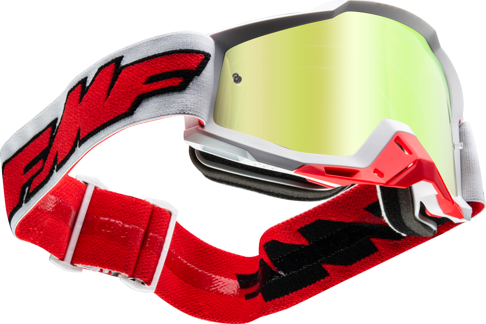 FMF PowerBomb Goggles - Rocket - White - True Gold F-50037-00004 2601-2981