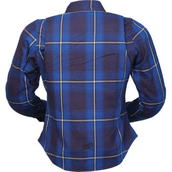 Z1R Women's Ashwood Flannel - Blue - 3W 2822-1865