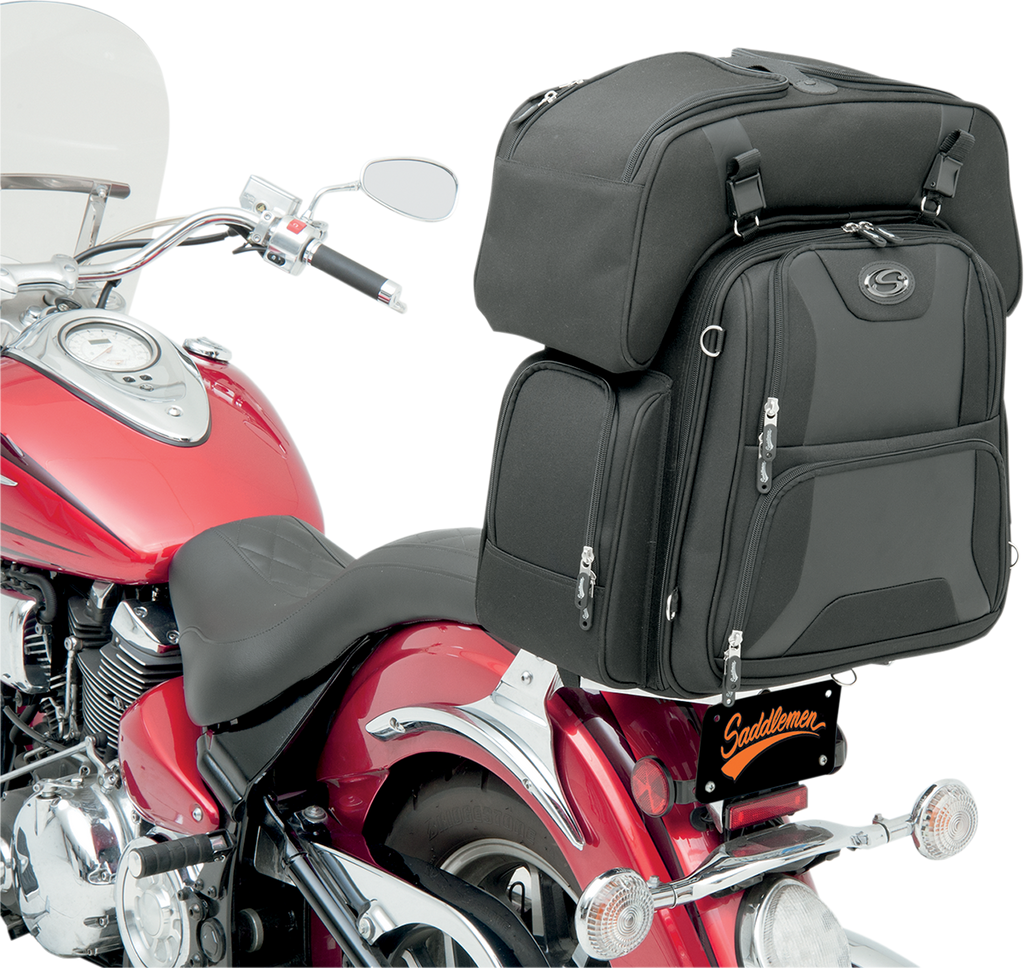 SADDLEMEN FTB3600 Sport Sissy Bar and Combo Bag EX000698