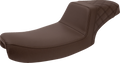 SADDLEMEN Step-Up Seat - Rear Lattice Stitch - Brown 891-04-173BR