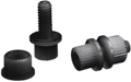 Parts Unlimited License Plate Bolt - 100 Pack - Black 2013-0010