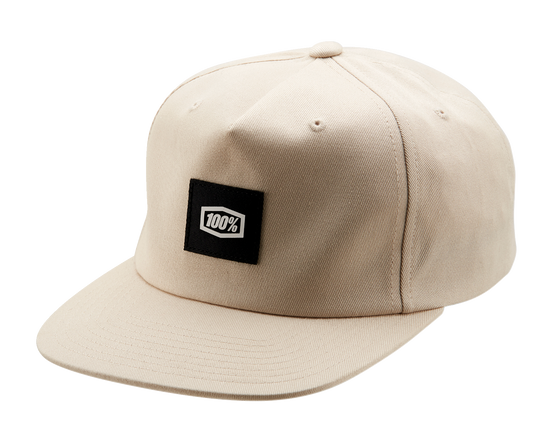 100% Lincoln Snapback Hat - Stone - One Size 20088-289-01