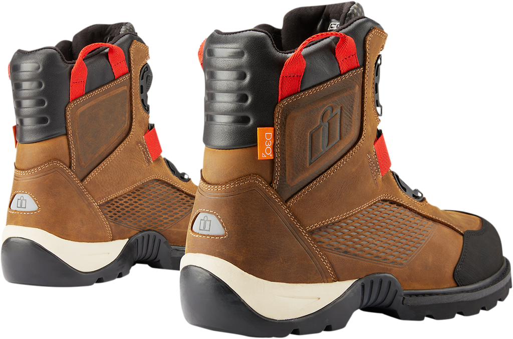 ICON Stormhawk Boots - Brown - Size 8.5 3403-1163