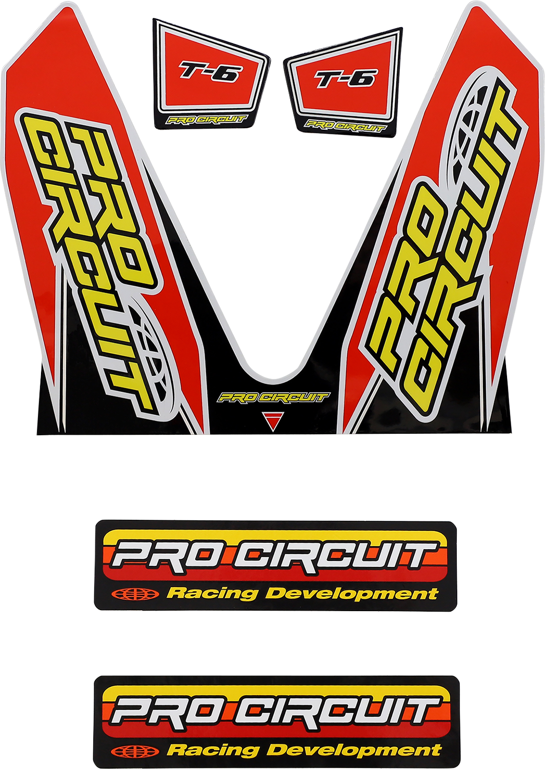 PRO CIRCUIT T-6 Mini Decal - Red DC22MINI