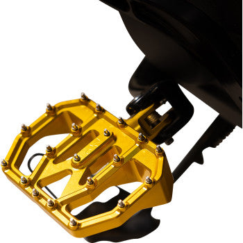 THRASHIN SUPPLY CO. Mini Aggressor Floorboards - Gold - Rear TSC-2031-5-D