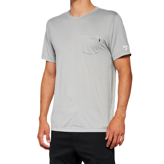 100% Mission Athletic T-Shirt - Gray - XL 20014-00008