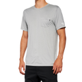 100% Mission Athletic T-Shirt - Gray - Large 20014-00007