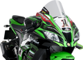 PUIG HI-TECH PARTS Race Windscreen - Clear - Kawasaki 9849W