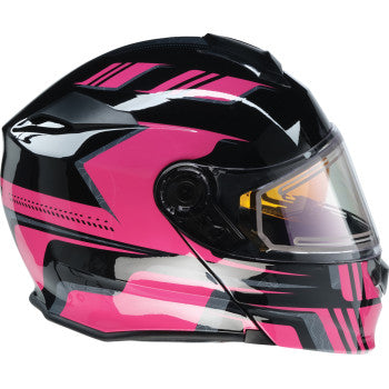 Z1R Solaris 2.0 Helmet - First Tracks - Electric - Dual Pane - Black/Pink - Small 0120-0844