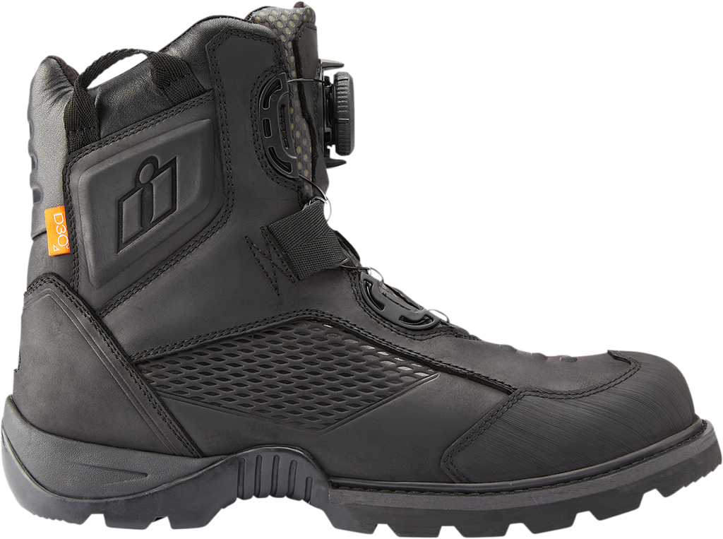 ICON Stormhawk Boots - Black - Size 7 3403-1149