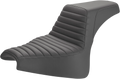 SADDLEMEN Step-Up Seat - Front Tuck-n-Roll - Black 818-28-171