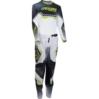 MOOSE OFFROAD Youth Qualifier® Jersey - White/Black/Green - Small 2912-2639