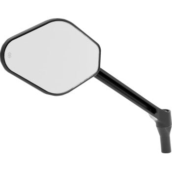 DRAG SPECIALTIES Mirror - Adjustable - Diamond - Black - Long Stem - Left 0640-1864