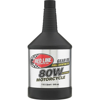 RED LINE SYNTHETIC OIL Motorcycle Gear Oil with Shockproof - 80W - 1 US quart 42704