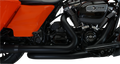 KHROME WERKS Aggressor 2-into-2 Crossover Headers - Black - M8  Glide  2017-2024  200920
