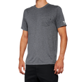 100% Mission Athletic T-Shirt - Charcoal - Medium 20014-00011