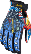 ICON Hooligan™ CE Flyboy Gloves - Blue - Medium 3301-4710