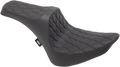 DRAG SPECIALTIES Predator III Seat - Double Diamond - Black Stitching 0802-1366