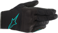 ALPINESTARS Women Stella S-Max Drystar® Gloves - Black/Teal - XS 3537620-1170-XS
