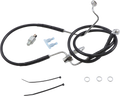 DRAG SPECIALTIES Brake Line - Rear - Black - +3" Non ABS 621225-3BLK