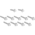 ARLEN NESS Bolt Kit - Cam Cover/Point Cover - Titanium - 12-Point - Polished 300-980