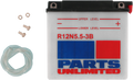 Parts Unlimited Conventional Battery 12n5.5-3b