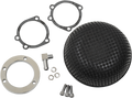 DRAG SPECIALTIES Bob Air Cleaner - Black - CV/Delphi 14-0110CVSB
