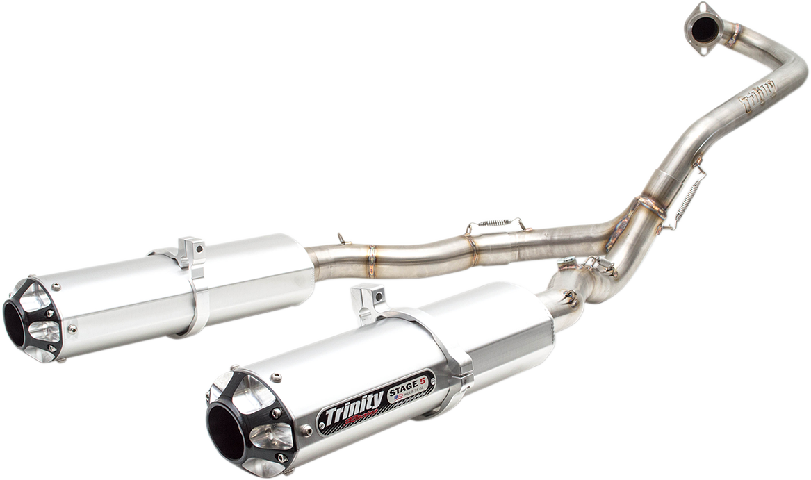 TRINITY RACING Dual Exhaust - Aluminum TR-4154D