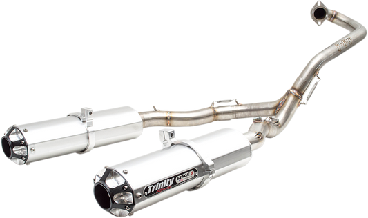 TRINITY RACING Dual Exhaust - Aluminum TR-4154D