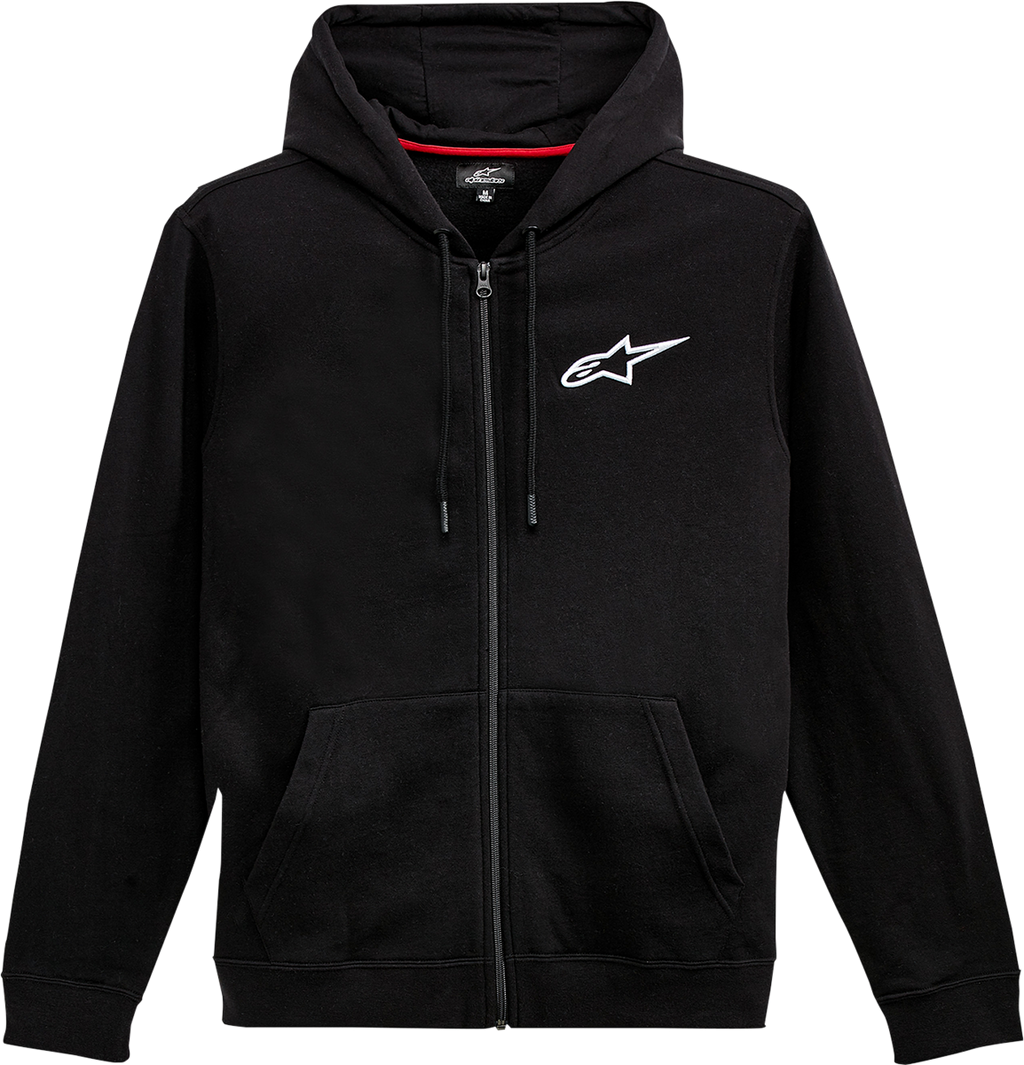 ALPINESTARS Ageless Zip Hoodie - Black/White - 2XL 12125360010202X