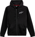 ALPINESTARS Ageless Zip Hoodie - Black/White - 2XL 12125360010202X