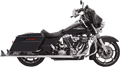 BASSANI XHAUST Fishtail Mufflers - Chrome - w/ Baffle - 36" - 95-'16 Touring 1F27E36
