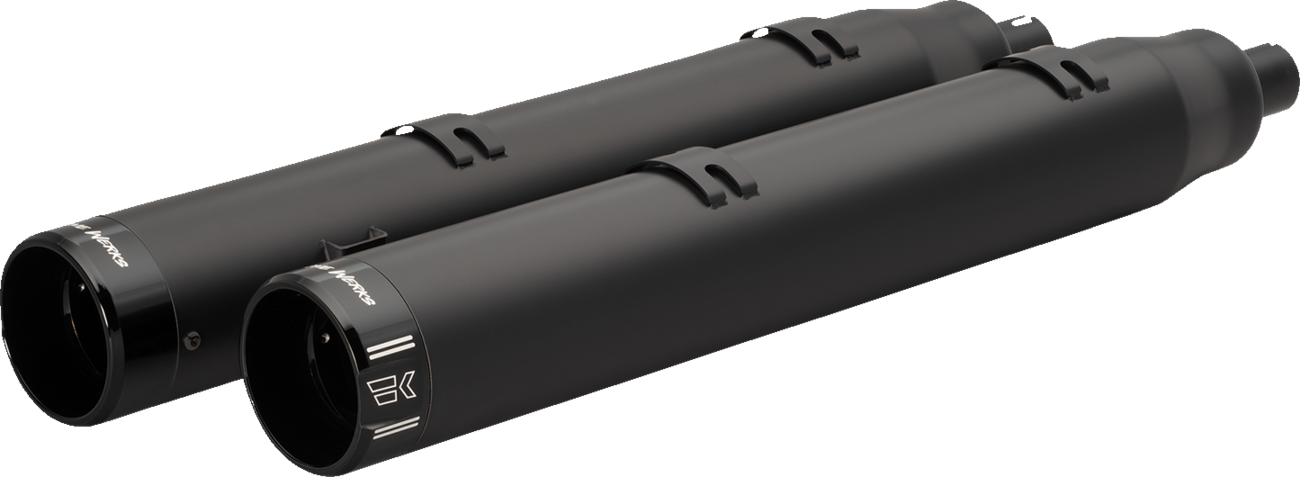 KHROME WERKS 4-1/2" War Hammer Mufflers - Black 202225