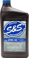 S&S CYCLE Synthetic Oil 20W-50 - 1 U.S. quart 153755