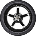 COASTAL MOTO Daytona Rear Wheel - Black Cut (18") | Dunlop AE Tire (180/55B18) PKG2-DAY185BC-ABST