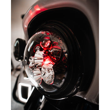 CUSTOM DYNAMICS Headlight - Shark Demon® - LED - Color Changing SD2-7-14